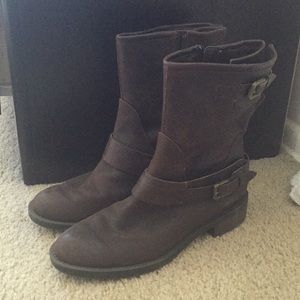 Enzo Angiolini Brown Moto Boots